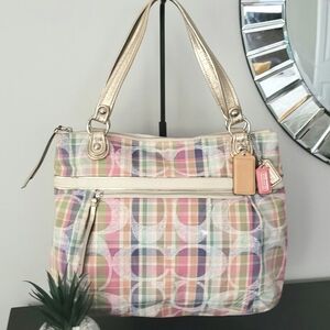 Coach Pastel Plaid Madras Totw